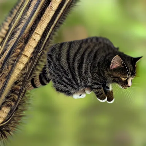 Image similar to cat caterpillar hybrid