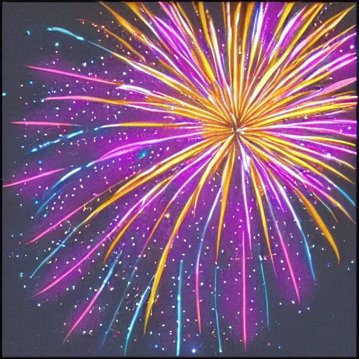 Image similar to glittering firework blossom