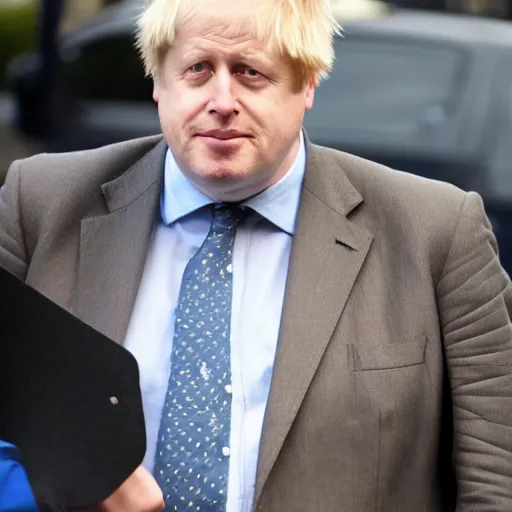 Image similar to Boris Johnson with dark brown hair