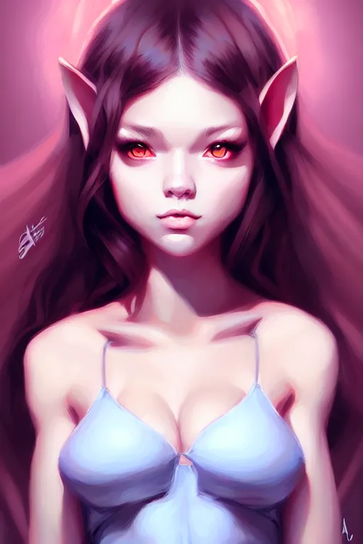 Prompt: rabbit girl portrait by Artgerm and WLOP