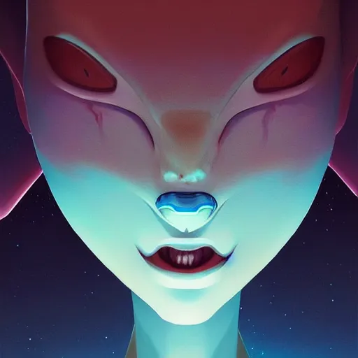 Image similar to face icon stylized minimalist alien 1 9 7 9, loftis, cory behance hd by jesper ejsing, by rhads, makoto shinkai and lois van baarle, ilya kuvshinov, rossdraws global illumination