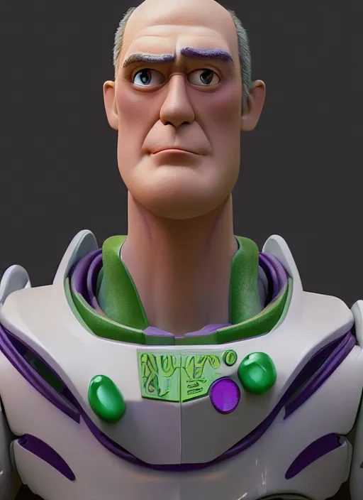 Image similar to buzz lightyear, au naturel, hyper detailed, digital art, trending in artstation, cinematic lighting, studio quality, smooth render, unreal engine 5 rendered, octane rendered, art style by klimt and nixeu and ian sprigger and wlop and krenz cushart