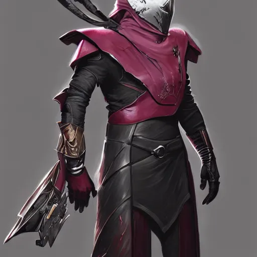 Image similar to destiny 2 concept armor for warlock male, character portrait, realistic, cg art, artgerm, greg rutkowski