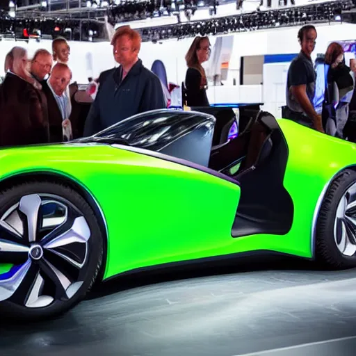 Prompt: electric sports concept car 2022 auto carshow