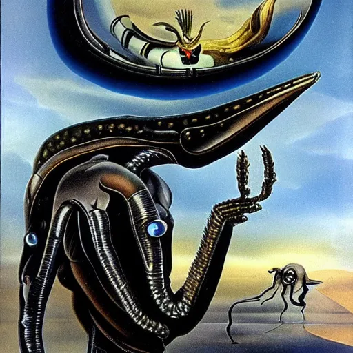 Image similar to alien creature by Salvador dali