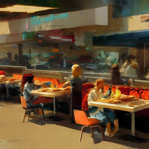 Image similar to fast food, craig mullins