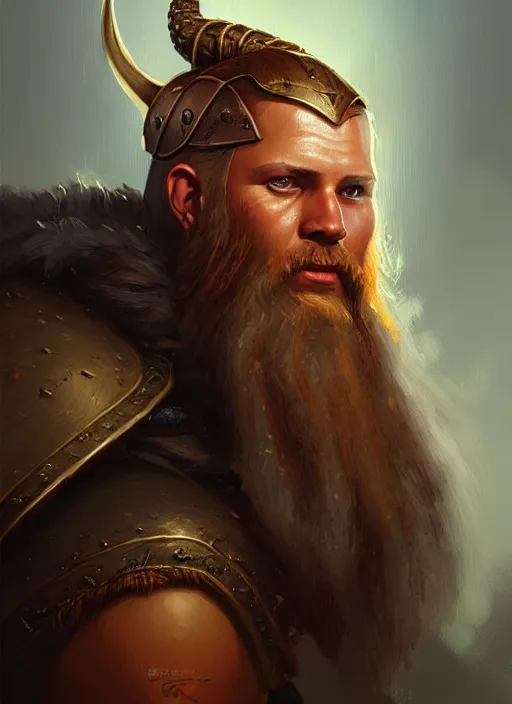 a _ fantasy _ style _ portrait _ painting _ of viking | Stable Diffusion