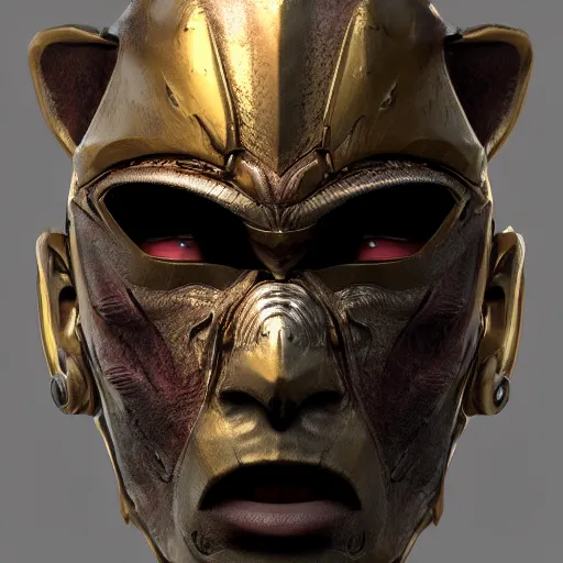 Image similar to a realistic demodus draculae steel mask, epic scale, character concept art, face symmetry, intricate accurate details, artstation trending, octane render, cinematic color grading, soft light, rule of thirds, golden ratio, like a professional model, cinematic, 8 k, clear.