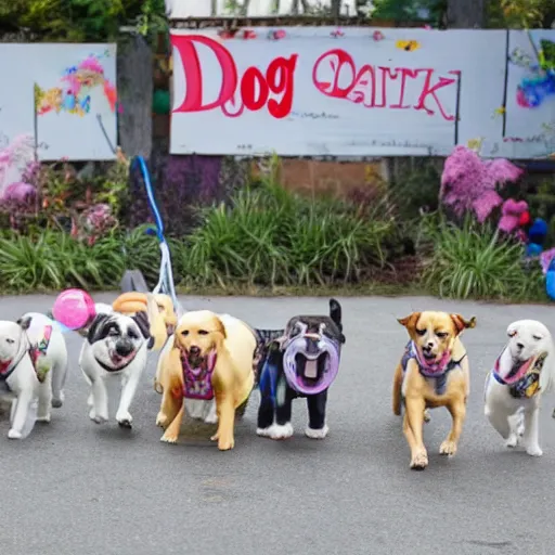 Image similar to dog milk parade