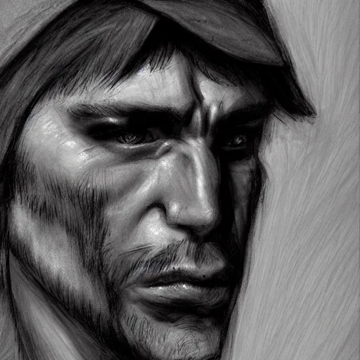 Prompt: Character portrait, face close up: Human Male Peace Domain Cleric. Peace will conquer all. In the style of Fabian Perez