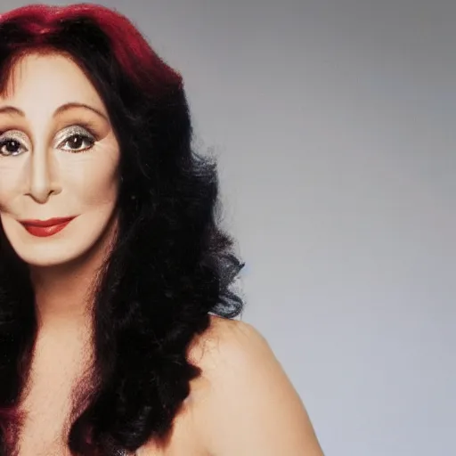 Image similar to cherry with the face of cher