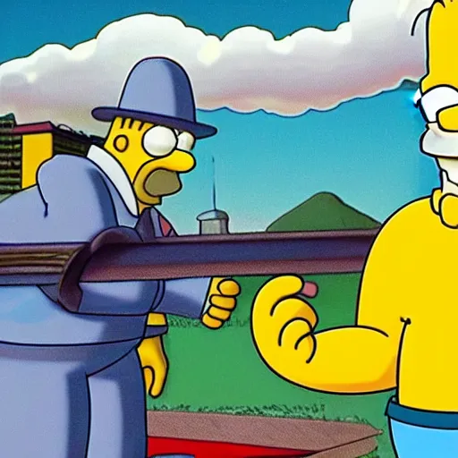 Prompt: homer simpson joins the cartel