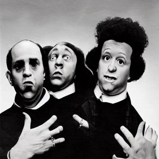 an album cover for the three stooges as a hip hop | Stable Diffusion ...