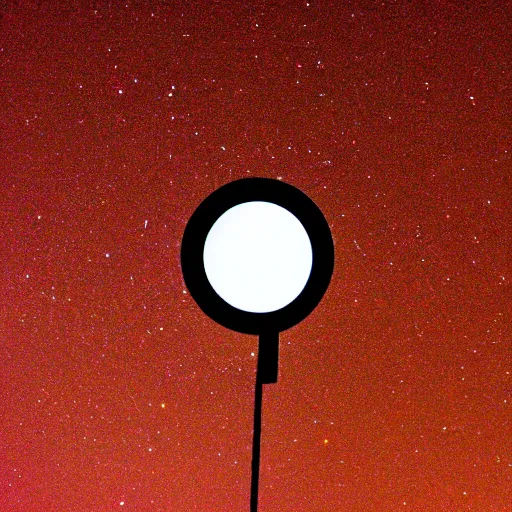 Image similar to a black dot in the sky, dark lighting