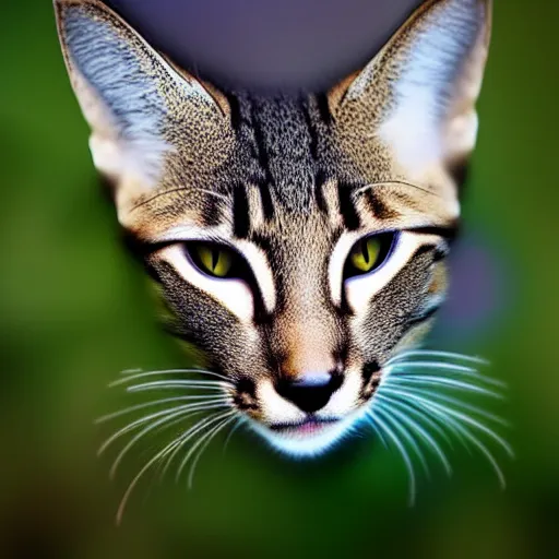 Image similar to a feline deer - cat - hybrid, animal photography