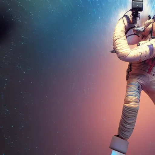 Image similar to hyperrealistic film still of ace ventura hiding in space, dead space, stunning 3 d render, inspired by istvan sandorfi & greg rutkowski & unreal engine, perfect symmetry, dim volumetric cinematic lighting, 8 k octane comprehensive render, extremely hyper - detailed, incredibly lifelike attributes, intricate, real flesh texture, masterpiece, artstation, stunning,