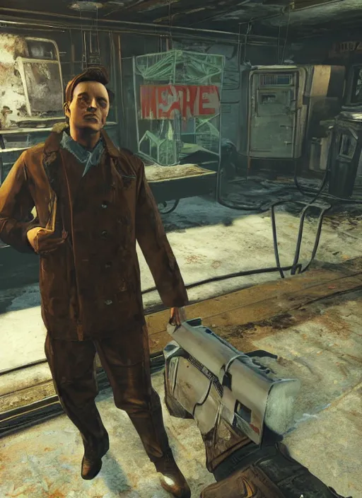 Image similar to Toby Maguire in fallout 4