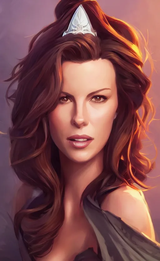 Image similar to portrait kate beckinsdale fantasy art heartstone video game icon, 2 d game art gta cover, official fanart behance hd artstation by jesper ejsing, by rhads, makoto shinkai and lois van baarle, ilya kuvshinov, rossdraws