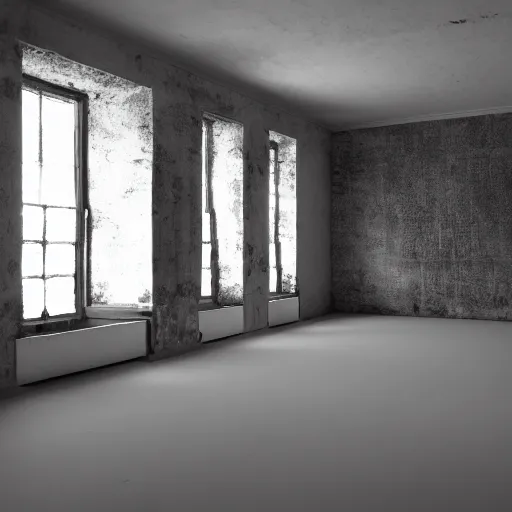 Prompt: a conceptual object in an empty room