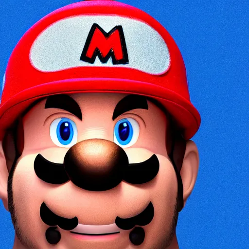 Image similar to Chris pratt as live action mario, mario hat, 4k headshot photography