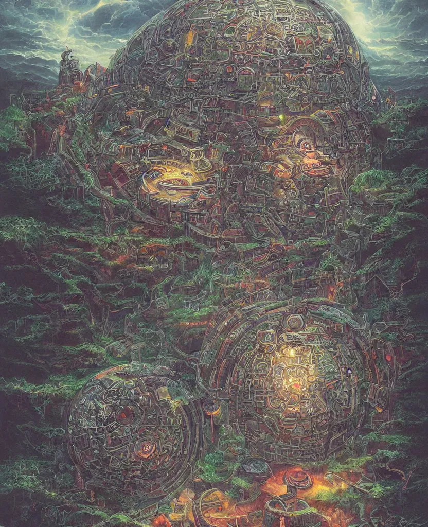 Image similar to beautiful painting by killian eng!!! technodrome! intimate path to unknown, stunning divine surreal, extremely detailed
