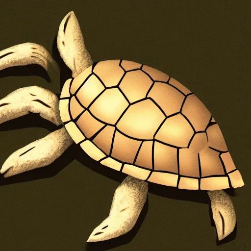 Prompt: high res medieval turtle