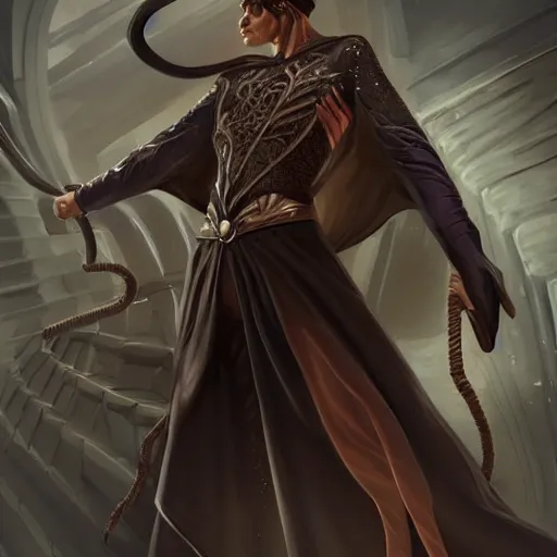 Prompt: a full body character concept art of a powerful male witch unleashing magic powers, magic powers, psychic powers, symmetrical facial features, intricate, elegant, digital painting, concept art, hyper realistic, illustration, smooth, sharp focus, finely detailed, in the style of artgerm and greg rutkowski and william adolfe bouguerea,