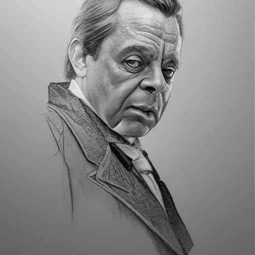 Image similar to amazing lifelike award winning pencil illustration of Del Boy trending on art station artgerm Greg rutkowski alphonse mucha cinematic