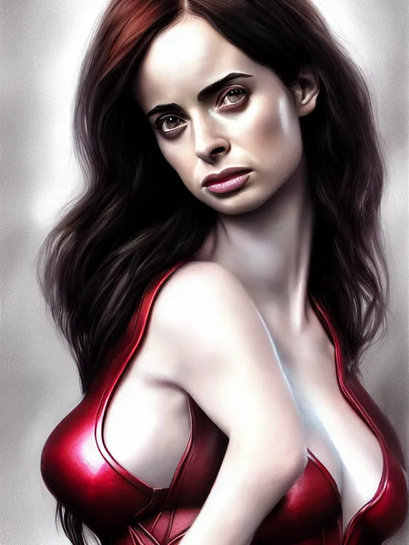 Prompt: krysten ritter as jean grey, digital painting, extremely detailed, 4 k, intricate, brush strokes, mark arian, artgerm, bastien lecouffe - deharme