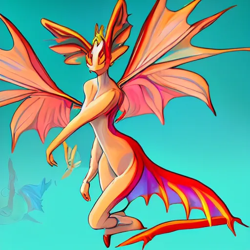 dragon fairy art line