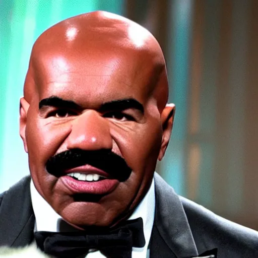 Image similar to Steve Harvey head on the terminators body