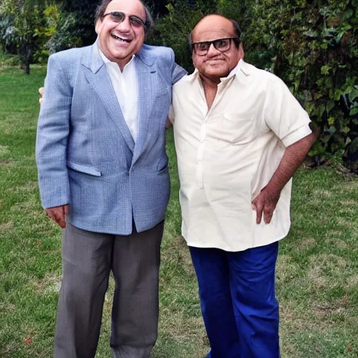 Image similar to danny devito with an indian man