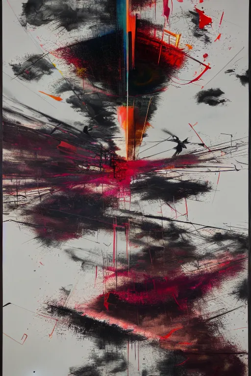 Image similar to the physical impossibility of death, in a brutalist designed space ship, rich deep colours, painted by francis bacon, adrian ghenie, james jean and petra cortright, part by gerhard richter, part by takato yamamoto. 8 k masterpiece