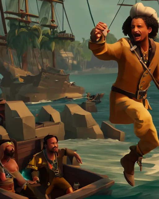 Image similar to a screenshot of Eric Andre in Sea of Thieves (2018)