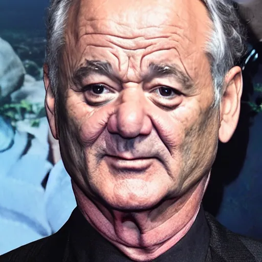 Prompt: bill murray plays dumbledore in harry potter