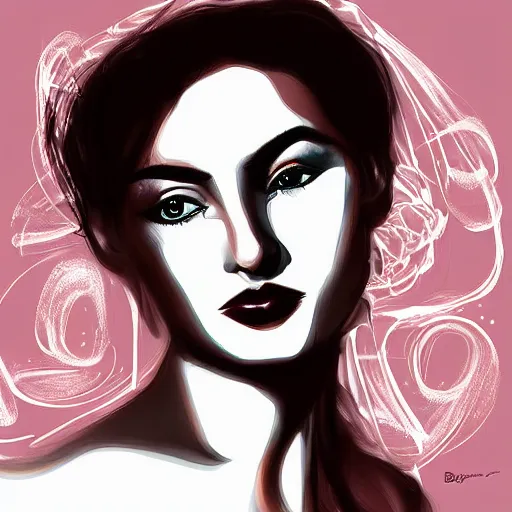 Prompt: digital art by brasenia 1 of a beautiful woman