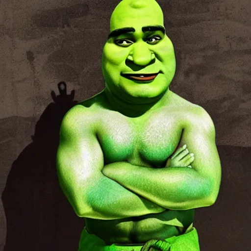 Prompt: mexican shrek