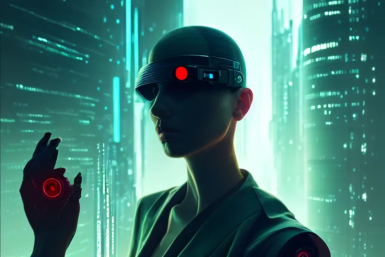 Image similar to cyberpunk remote timewarp control, highly detailed, smooth, sharp focus, illustration, beautiful, geometric, trending on artstation, cinematic, artwork by WLOP