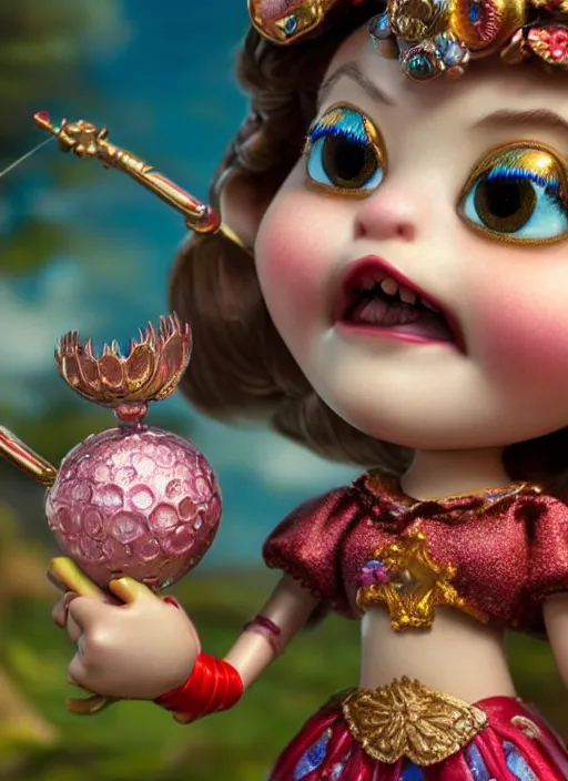 Prompt: highly detailed closeup, profile portrait of tin toy fairytale princess bikini, unreal engine, nicoletta ceccoli, mark ryden, earl norem, lostfish, global illumination, detailed and intricate environment