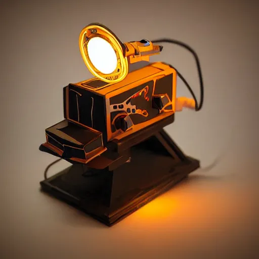 Image similar to tiny sci - fi movie prop with flashing led lights