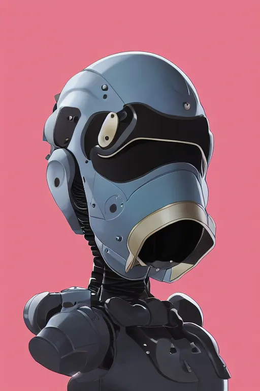 Image similar to robot ninja mask helmet metal gear solid training suit swat commando, aesthetic octane render, 8 k hd resolution, by ilya kuvshinov and cushart krentz and gilleard james, by carl warner and jim woodring, trending on artstation : 1. 5, sweet joy harmony color scheme