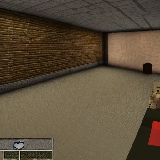 Prompt: silent hill in style of minecraft, highly detailed, realistic, 8 k