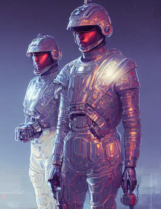 Image similar to futuristic soldier reflective chrome armor super intricate ornaments artwork by tooth wu and wlop and alena aenami and greg rutkows