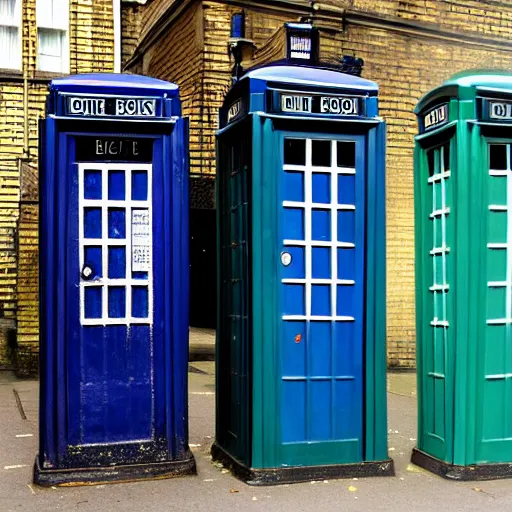 Prompt: 1950s metropolitan police box, 1950s police box, london police box