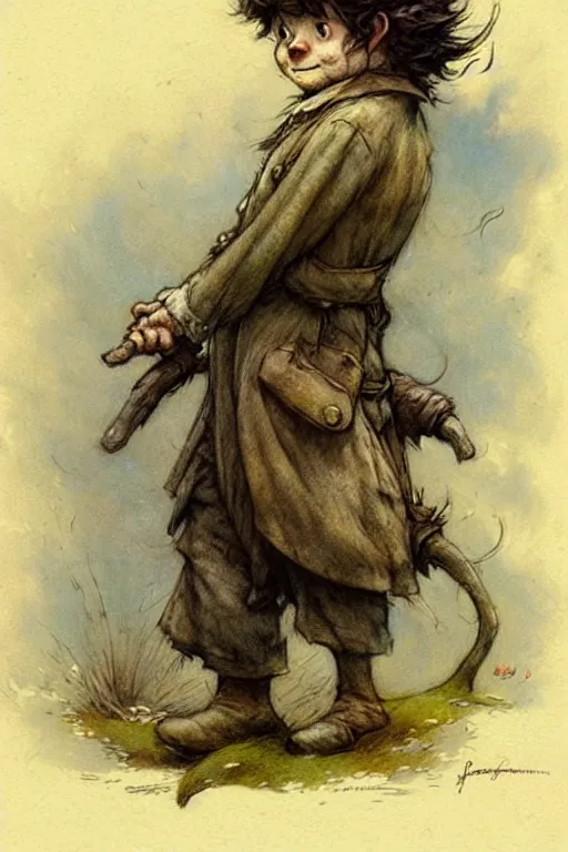 Image similar to (((((1950s hobbit . muted colors.))))) by Jean-Baptiste Monge !!!!!!!!!!!!!!!!!!!!!!!!!!!