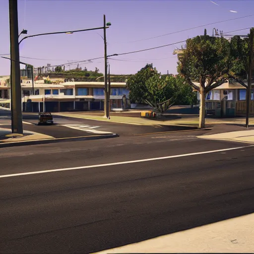 Image similar to pembroke pines florida in gta 5, 8k octane 3D render