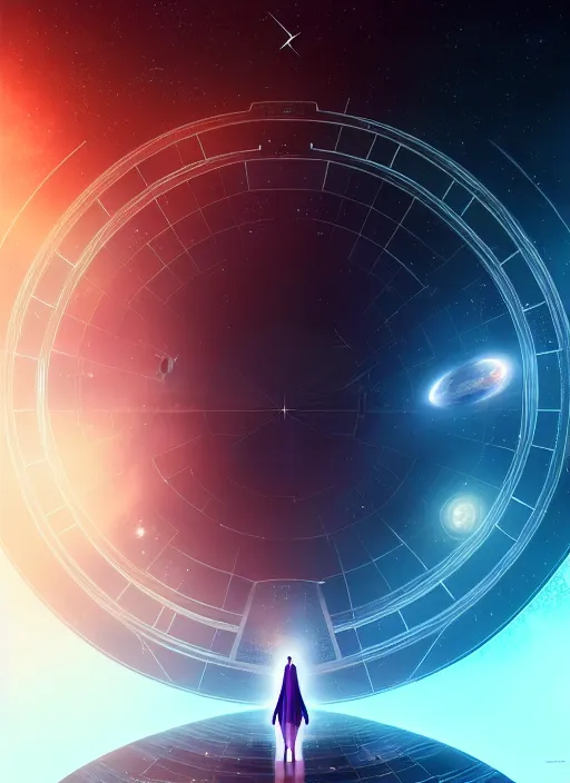 Prompt: symmetry!! movie frame render poster person infront of galactic starmap, scifi, glowing fog intricate, elegant, highly detailed, digital painting, artstation, concept art, smooth, sharp focus, illustration, art by artgerm