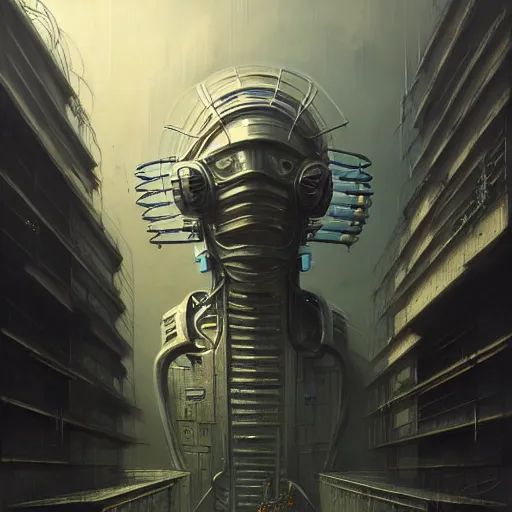 Image similar to low angle shot of a cyberpunk robot character in chernobyl, intricate, elegant, highly detailed, centered, digital painting, artstation, concept art, smooth, sharp focus, illustration, artgerm, tomasz alen kopera, peter mohrbacher, donato giancola, joseph christian leyendecker, wlop, boris vallejo