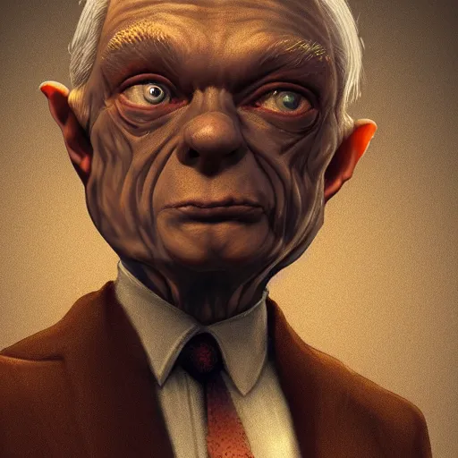 Prompt: Jeff Sessions that looks like Gollum, medieval fantasy, digital art, 8k resolution, artstation