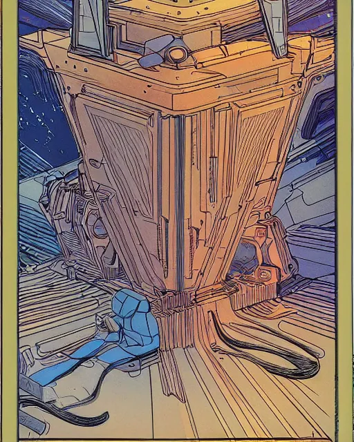 Prompt: synth by Moebius
